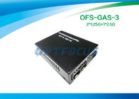 2 × 1.25G to 2.5G Gigabit Ethernet Media Converter , SFP to SFP
