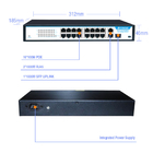 Factory AI 16 Port Poe Switch 16*10/100mbps POE port+2*10/100/1000mbps UP-Link port+1*SFP for NVR IP Camera