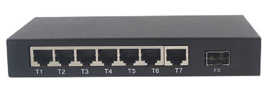 Management fiber optic switch box 100M FX and 7 10 / 100M TX dual fiber SC or SFP slot